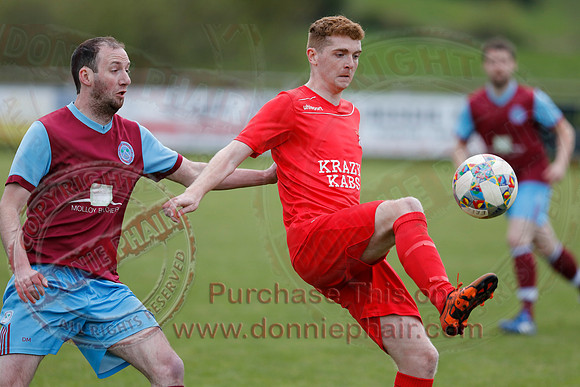 Enniskillen Rangers (2) V Tummery (2) in Mercer Football League -14