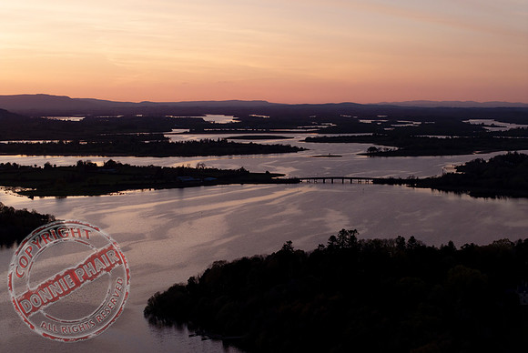 Aerial view of the New Bridges spanning the River Erne.  Taken near Geaglum quay-3