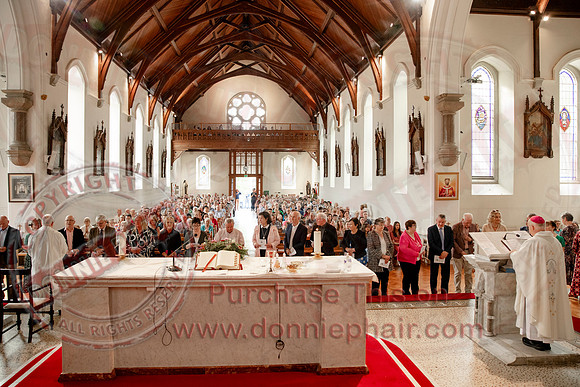 Bishop Larry Duffy commissions 45 members of Parish Bereavement Team in The Holy Cross Church, Lisnaskea-22