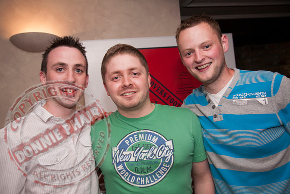 Lisnaskea Rovers Prize Night in Stags Head.