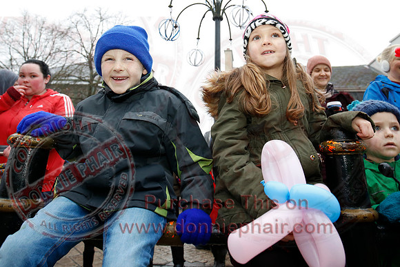 Switching on Christmas Lights in Enniskillen