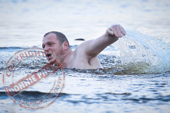 Galloon Island Charity Swim taken near Newtowbutler, County Fermanagh.  The swim takes place every year as with the people swimming for charity.