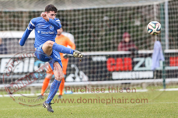 Ballinamallard United (2) V Coleraine (1) in IFA Premier League.