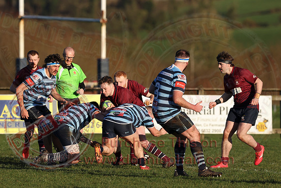 Enniskillen 1st XV (35) V Ballymoney (19) in Irish Cup - Rugby-1