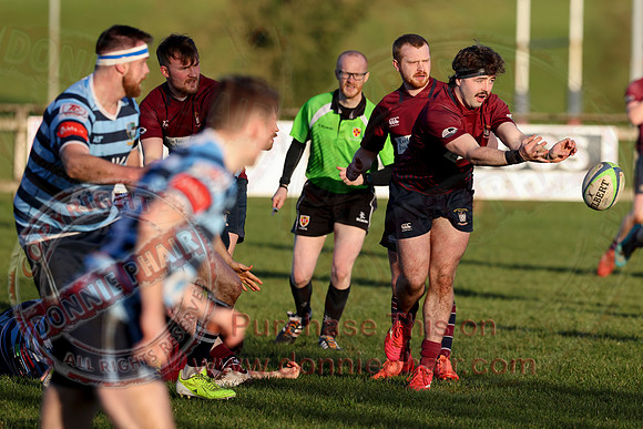 Enniskillen 1st XV (35) V Ballymoney (19) in Irish Cup - Rugby-3