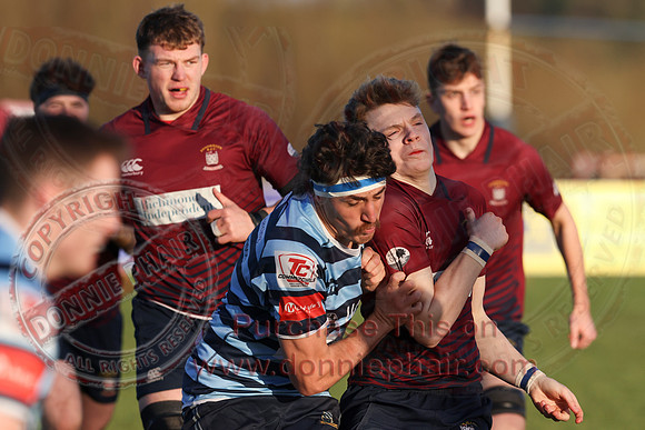 Enniskillen 1st XV (35) V Ballymoney (19) in Irish Cup - Rugby-6