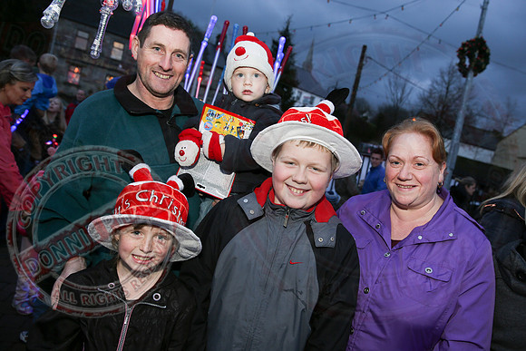 Switching on Christmas Lights in Lisnaskea.