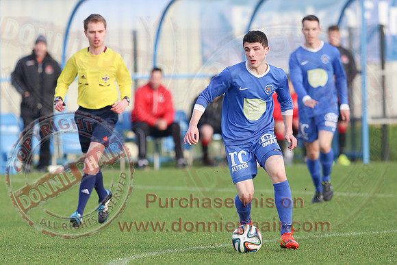 Ballinamallard Reserves (1) V Crusaders (1) in IFA Reserve League.