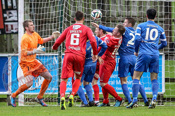 Ballinamallard United (0) v Portadown (2) in Danske Bank IFA Premier League.