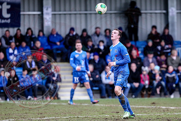 Ballinamallard United (0) V Glenavon (3) in The Irish Cup.