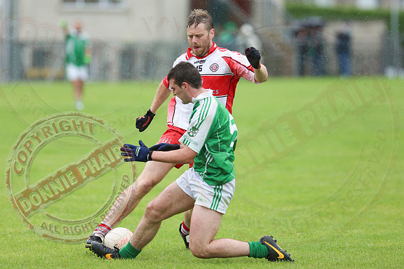 Roslea (0-7) V St. Pats Donagh (3-17) in Senior GAA Foobtall League, Division One.