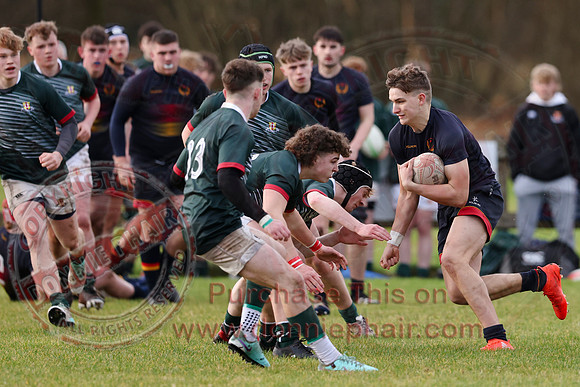 Enniskillen Royal (13) V Friends School (5) in Schools Cup Rugby-2