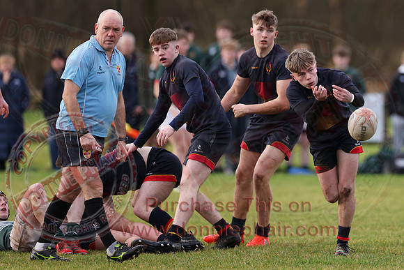 Enniskillen Royal (13) V Friends School (5) in Schools Cup Rugby-7