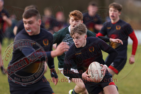 Enniskillen Royal (13) V Friends School (5) in Schools Cup Rugby-17