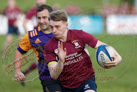 Enniskillen 1st XV (8) V Instonians 1st XV (3) in Ulster Rugby Championship Division One-4