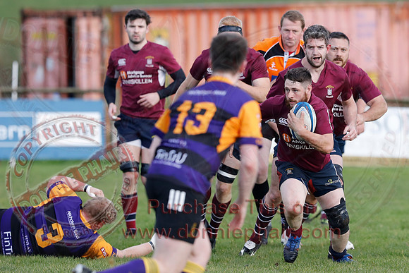 Enniskillen 1st XV (8) V Instonians 1st XV (3) in Ulster Rugby Championship Division One-6