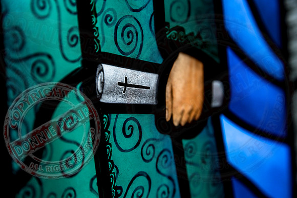 Stained-glassed windows in Magh Ene Parish Church, Bundoran, County Donegal.