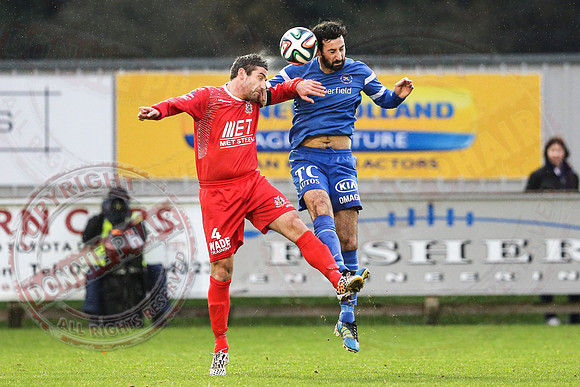 Ballinamallard United (0) v Portadown (2) in Danske Bank IFA Premier League.