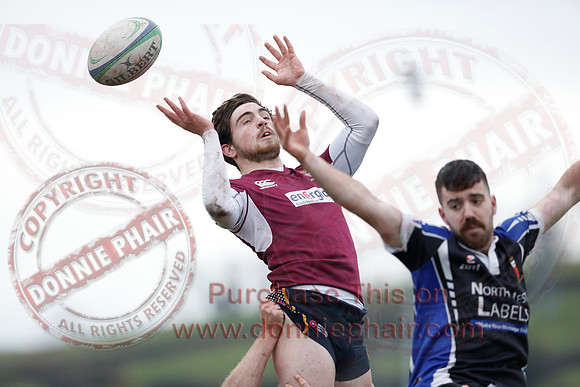 Enniskillen 3rd XV (19) V Inishowen (3) in Ulster Rugby Regional West-1