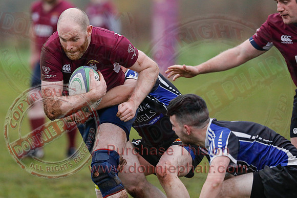 Enniskillen 3rd XV (19) V Inishowen (3) in Ulster Rugby Regional West-3