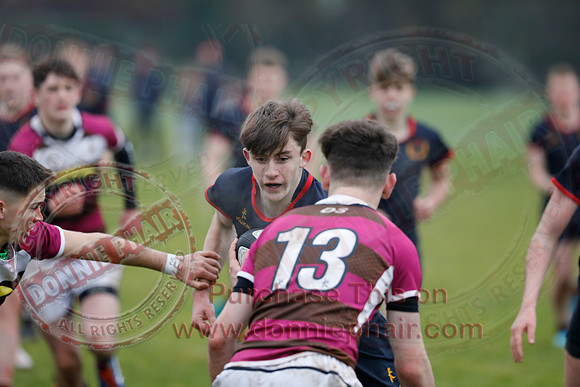 ERGS 1st XV (40) V Dungannon 1st XV (10) in Schools Rugby Cup-7