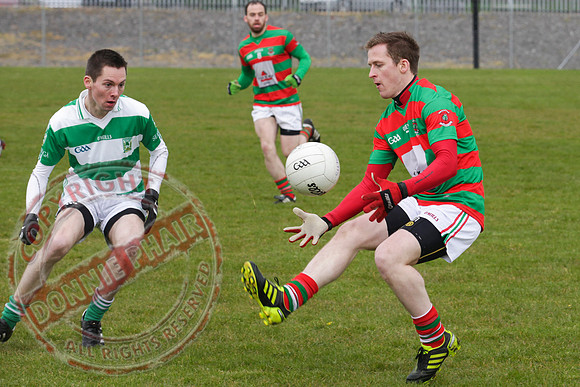 Lisnaskea Emmetts V Teemore Senior GAA League Football.