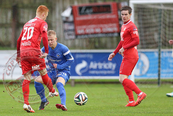 Ballinamallard United (0) v Portadown (2) in Danske Bank IFA Premier League.