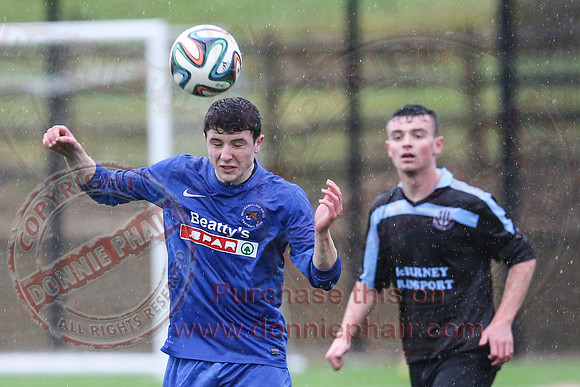 Ballinamallard Youth (1) V Ballymena Youth (1) in Northern Ireland Youth League.