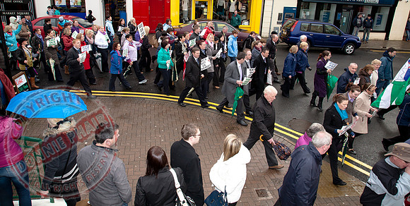 Quinn Insurance Protest in Cavan Town.