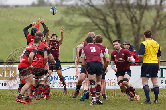 Enniskillen 1st XV (38) V Carrickfergus 1st XV (5) in Ulster Rugby Championship Division One-4