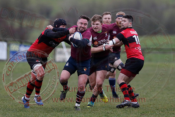 Enniskillen 1st XV (38) V Carrickfergus 1st XV (5) in Ulster Rugby Championship Division One-12