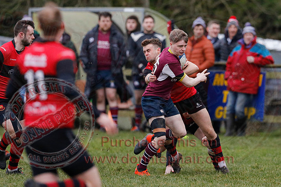 Enniskillen 1st XV (38) V Carrickfergus 1st XV (5) in Ulster Rugby Championship Division One-14