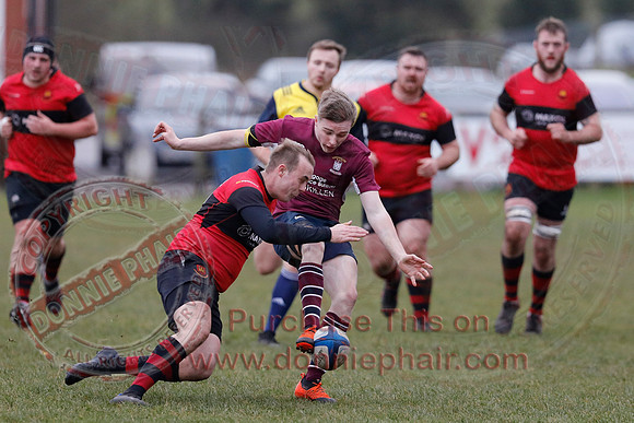 Enniskillen 1st XV (38) V Carrickfergus 1st XV (5) in Ulster Rugby Championship Division One-19