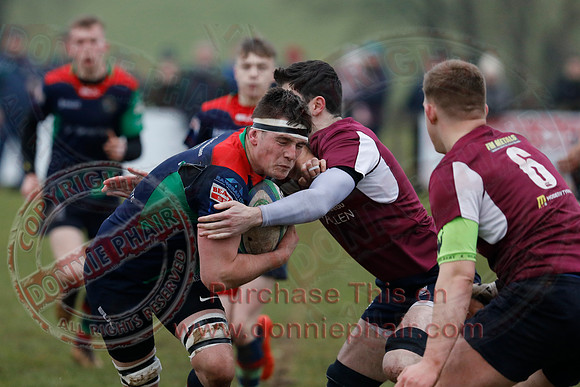 Enniskillen 1st (24) V Clogher Valley 1st XV (21) in Ulster Rugby Championship Division One-12