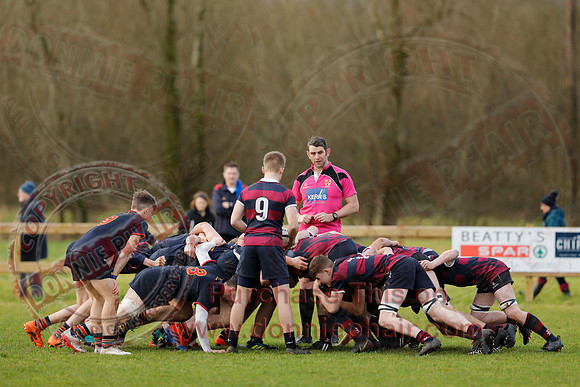 ERGS 1st XV (43) V Belfast Royal Academy 1st XV (5) in Schools Friendly Rugby-1
