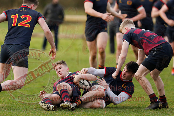 ERGS 1st XV (43) V Belfast Royal Academy 1st XV (5) in Schools Friendly Rugby-7