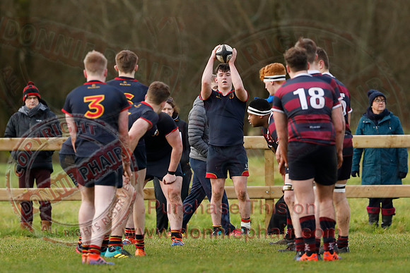 ERGS 1st XV (43) V Belfast Royal Academy 1st XV (5) in Schools Friendly Rugby-11
