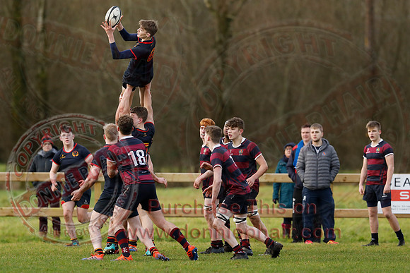 ERGS 1st XV (43) V Belfast Royal Academy 1st XV (5) in Schools Friendly Rugby-13