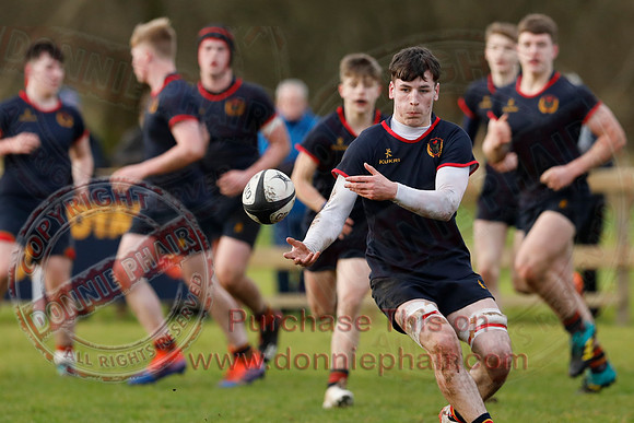 ERGS 1st XV (43) V Belfast Royal Academy 1st XV (5) in Schools Friendly Rugby-14