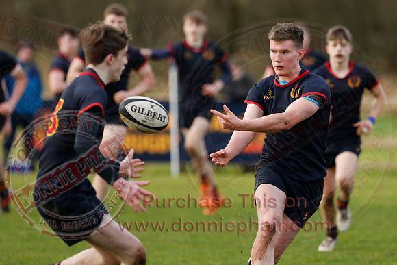 ERGS 1st XV (43) V Belfast Royal Academy 1st XV (5) in Schools Friendly Rugby-15