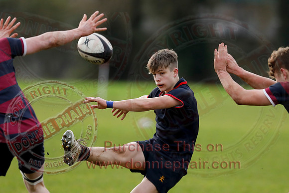 ERGS 1st XV (43) V Belfast Royal Academy 1st XV (5) in Schools Friendly Rugby-20