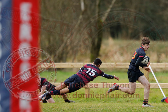 ERGS 1st XV (43) V Belfast Royal Academy 1st XV (5) in Schools Friendly Rugby-27