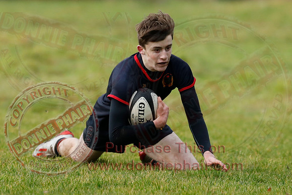 ERGS 1st XV (43) V Belfast Royal Academy 1st XV (5) in Schools Friendly Rugby-28