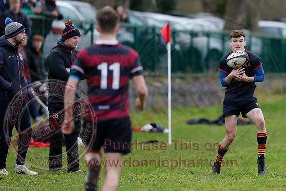 ERGS 1st XV (43) V Belfast Royal Academy 1st XV (5) in Schools Friendly Rugby-31