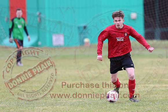 Irvinestown Wanderers (1) V Ardoyne (2) in Irish Junior Cup.