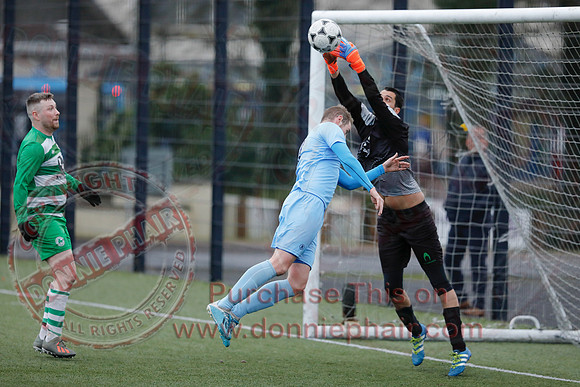 Enniskillen Town (2) V Sharmock (3) in Junior Cup Football-14