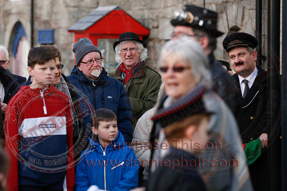 Myrtle, the train created by Gordon Johnston is unveiled in the Buttermarket, Enniskillen-3