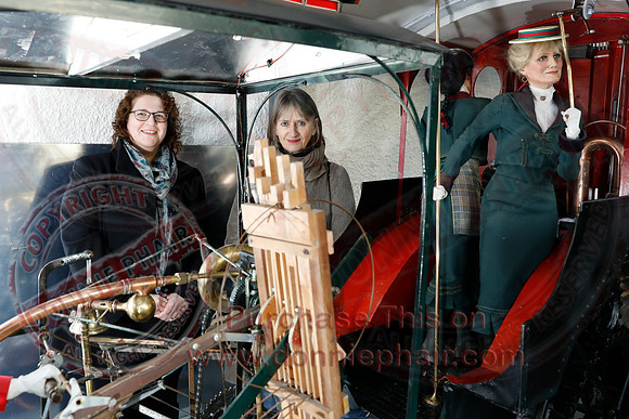 Myrtle, the train created by Gordon Johnston is unveiled in the Buttermarket, Enniskillen-6