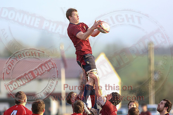 Enniskillen 1st XV (34) V Randalstown (8) in Towns Cup.