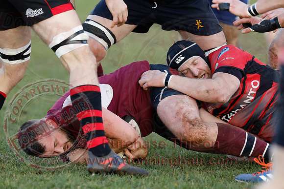 Enniskillen 1st XV (12) V Armagh 2nd XV (3) in Town Cup - Rugby-24